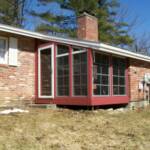 owners side  completed with storm panels above side windows and door