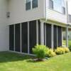 BRONZE ALUMINUM FRAMING WITH SCREEN FLOOR TO CEILING