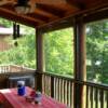 Inside view of room with bronze aluminum framing